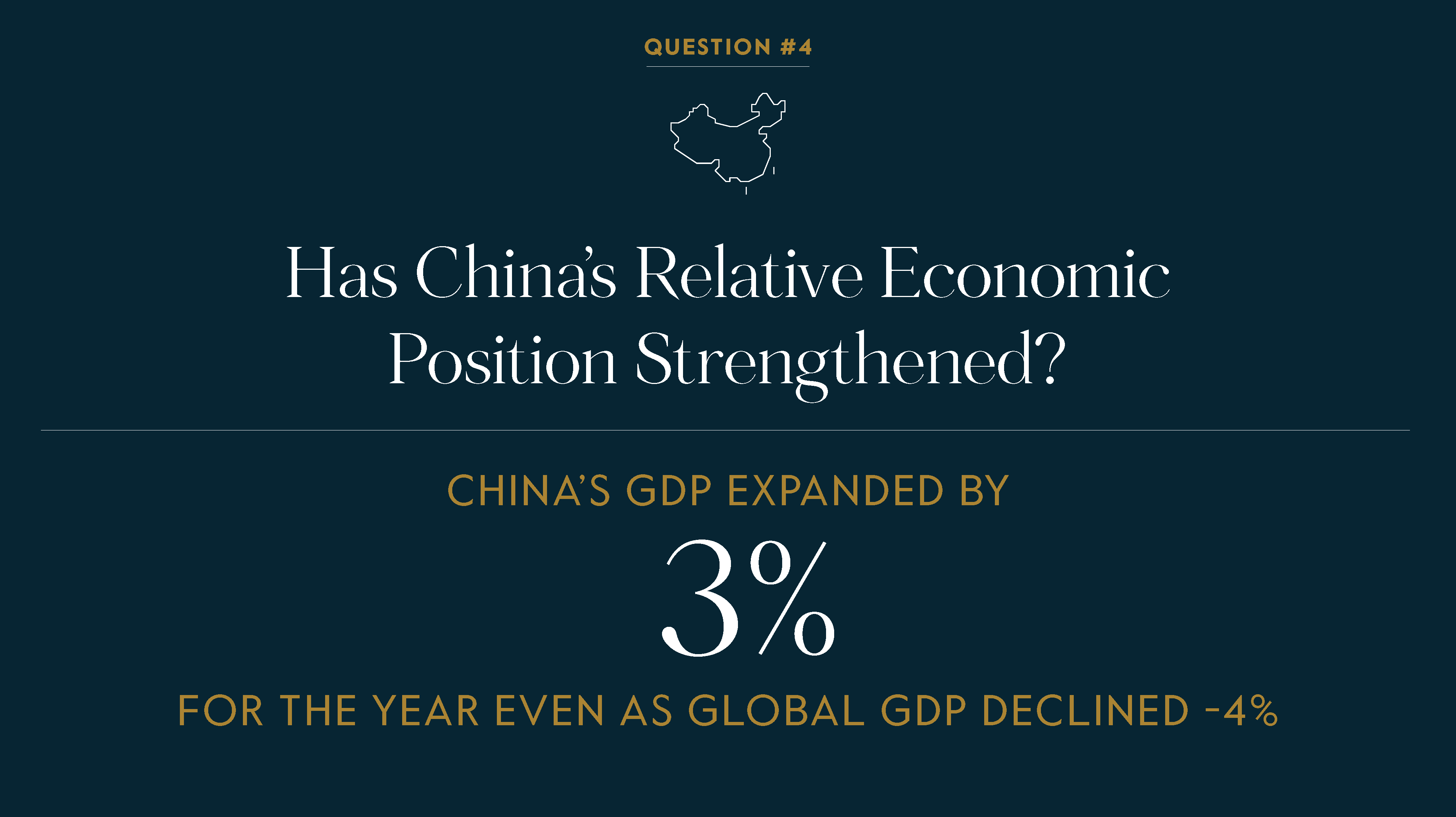 Has China's relative economic position strengthened?
