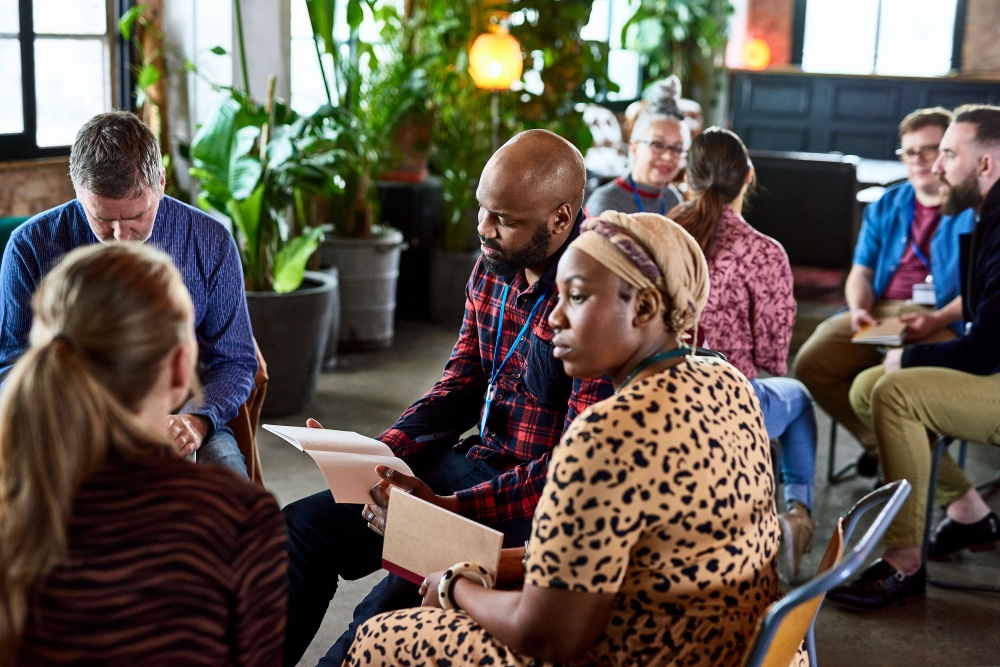 Group reading/discussing